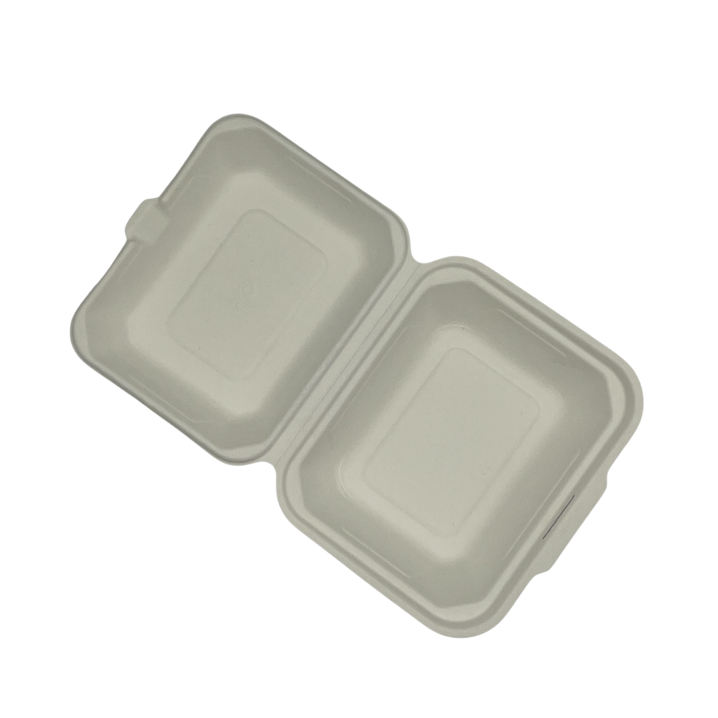 BIO Lunchbox HP2/IP9 aus Bagasse 162 x 190 x 72 mm