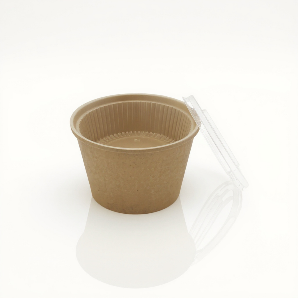 Komplettes To-go-Set: Kraftschale, Einlage und Deckel für Currys, Salate oder Pasta