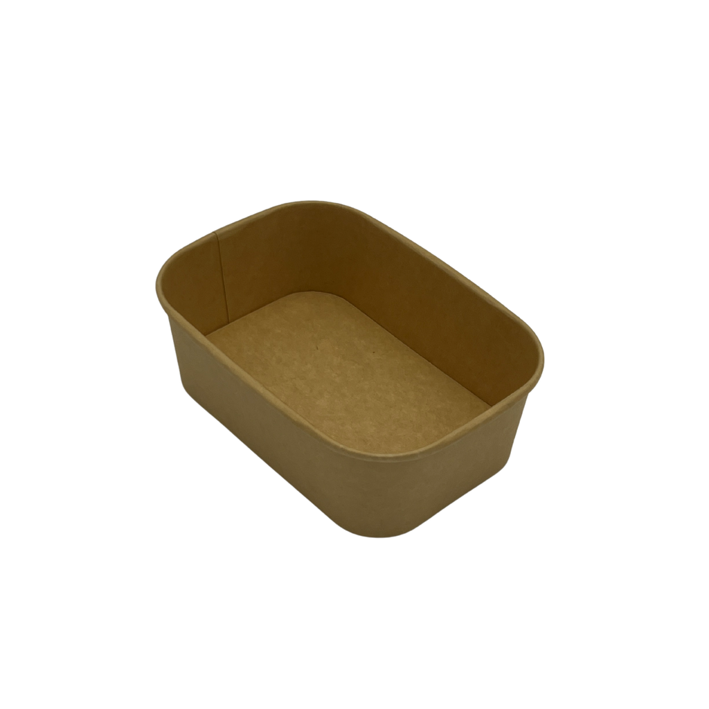 rechteckige Kraftkartonbox mit PP-Deckel 750 ml