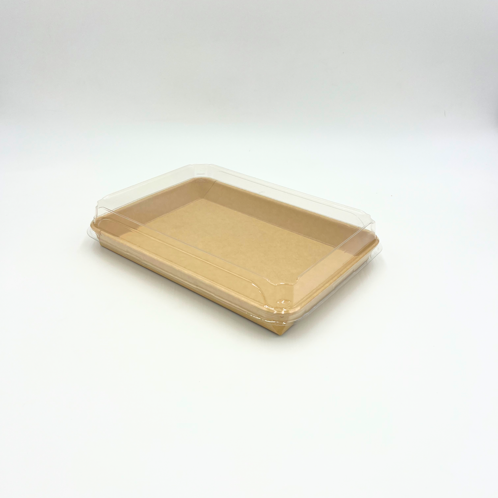 300er Set Kraftpapierschalen und Deckel, verpackt in 6 x 50 Sets – Lieferumfang im Karton