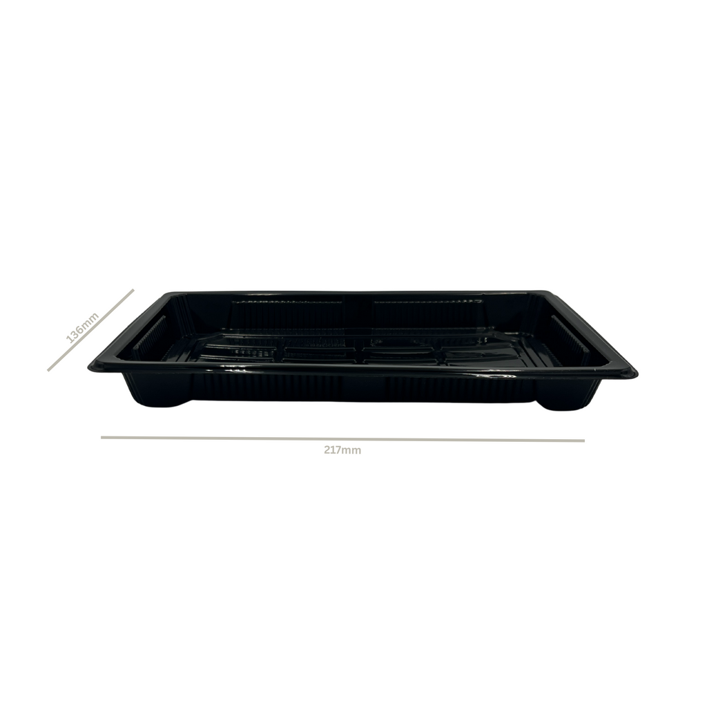 Sushi Verpackung schwarz transparent